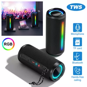 Bluetooth Lautsprecher mit Licht, Akku Musikbox Tragbarer Box Freisprechfunktion - Bild 1 von 23