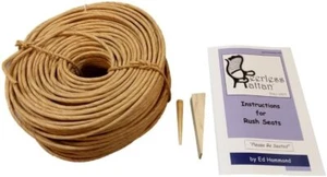 Fibre Rush Seat Kit: Instructions, 2 lbs Rush, Peg & Wedge 5/32, 6/32