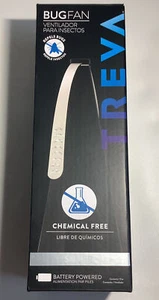 Treva Table Top Bug Repellent Fan with Holographic Blades Silver FREE Shipping - Picture 1 of 4