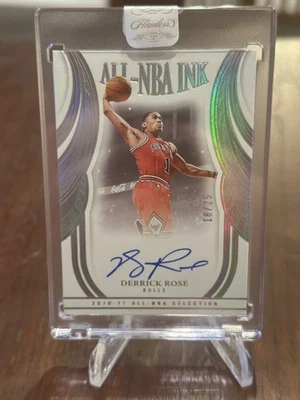 DERRICK ROSE 2024-25 PANINI BALONCESTO IMPECABLE #5 TINTA TODO-NBA AUTOMÁTICO/25 TOROS Foto 1 de 2