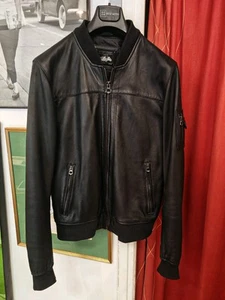 French Chic Daytona Men's Lamb Leather Jacket Size L ( EU 52 ) - Picture 1 of 20