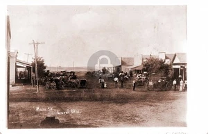 Lovell OK Oklahoma Main Street View 1910 RPPC Photo Postcard COPY - Picture 1 of 2