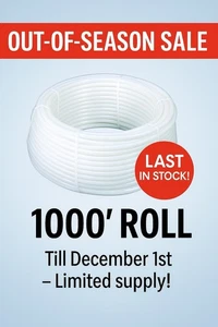 Uponor HelioPEX X2 1/2" PEX Schlauch - 1000 Fuß Spule (H1220500) strahlend/hyrdronisch - Bild 1 von 3