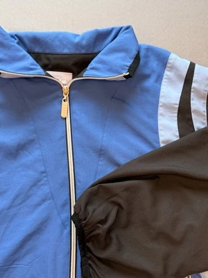 Chaqueta deportiva Bolle para mujer cortavientos ligera azul negra talla grande Foto 1 de 4