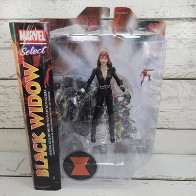 Figura de acción Posable Diamond Select Marvel Select Black Widow Disney Store 7" Foto 1 de 4