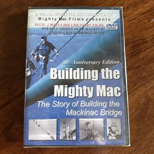 Building the Mighty Mac: The Story of Building the Mackinac Bridge (DVD) New - Picture 1 of 2