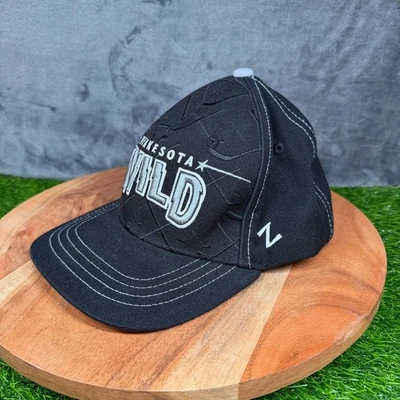 Minnesota Wild NHL Zephyr Hockey Hat Black Cap Adjustable Snapback Adult - Image 1 of 4
