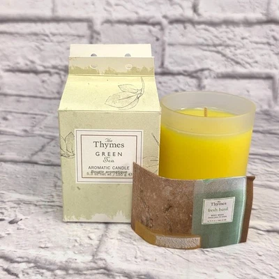 The Thymes Green Tea Scented Aromatic Candle 5.3 Oz NIB - Image 1 of 4