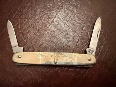 VTG. CAMILLUS 2 Blade Pen Knife Monroe Hardware Co. 1990 Made In USA - Image 1 of 4