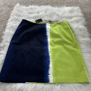 $ 248 Neu mit Etikett Tahari Farbblock Batik Minirock Größe 6 - Bild 1 von 9