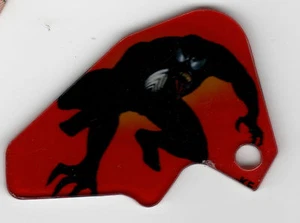 Spider-Man Flipper Promo Kunststoff Schlüsselanhänger Anhänger schwarz Spiderman 2007 Heck - Bild 1 von 2