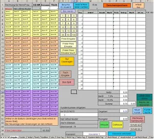 Festkasse, Feuerwehrfest-Kasse - MS Excel mit Rechnung - Bild 1 von 1