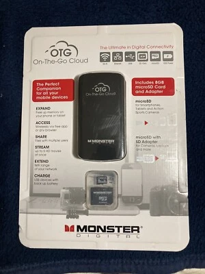 Monster Digital OTG Cloud Digital Connectivity NEW Sealed w/ 8GB Card - Image 1 of 4