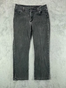 LEE Riders Womens 14P Jeans Gray Denim Jeans Distressed High Rise 34x28 Ladies - Picture 1 of 12