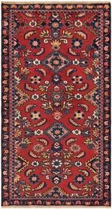 Lilian Hand-Knotted 50 3/8x26 13/16in-Orient, Carpet, Rug, Red - Picture 1 of 11