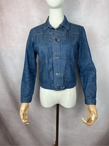 Vintage Wrangler Maverick Denim Embroidered Jacket Chainstitch 1970s Rockabilly - Picture 1 of 16