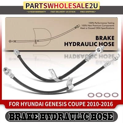 2x Manguera hidráulica de freno delantera izquierda y derecha para Hyundai Genesis Coupe 2010-2016 Foto 1 de 4