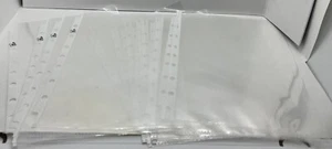 17 ct. Heavyweight Sheet Protectors 5.5"x 8.5" Clear. For a Mini 3 Ring Binder. - Picture 1 of 4