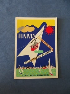CASTELLAMMARE DI STABIA-CARTOLINA INAUGURAZIONE FUNIVIA MONTE FAITO-1952 - Foto 1 di 2