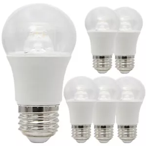 6Pack Candelabra LED Round Bulb, Clear, 5000K, 6W (40W), E26 450LM - Picture 1 of 1