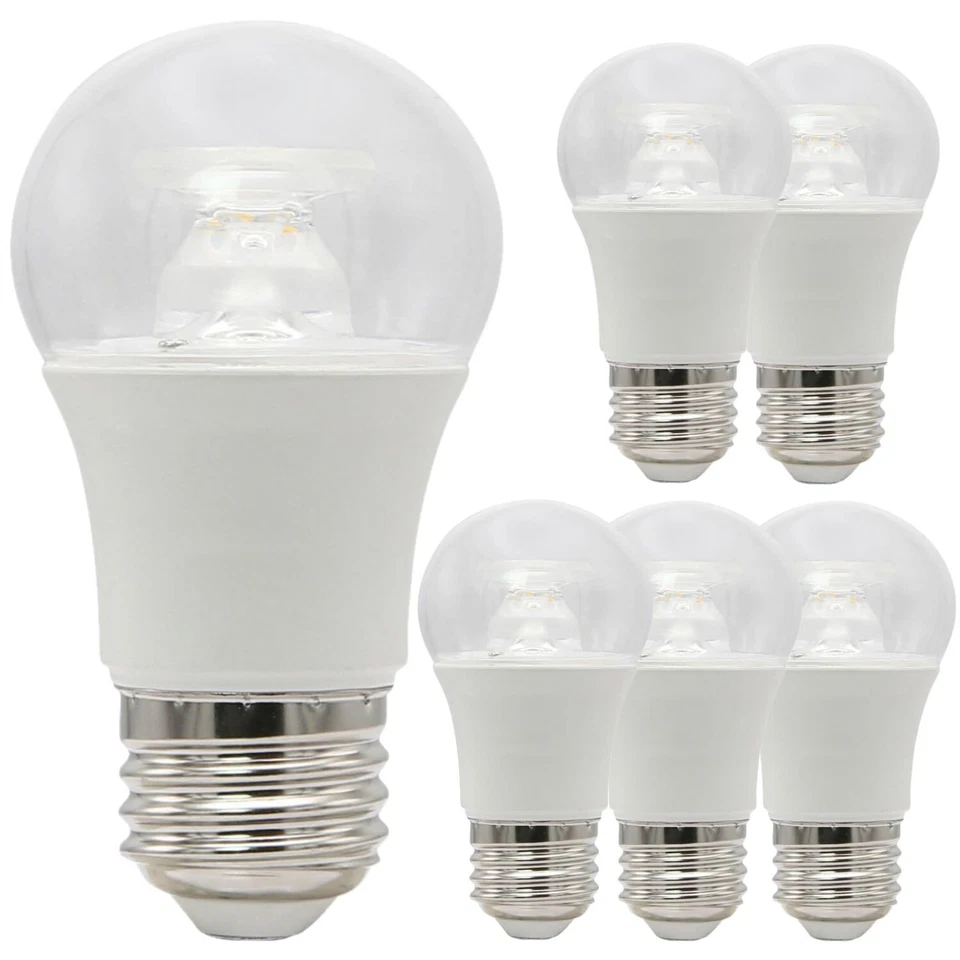 6Pack Candelabra LED Round Bulb, Clear, 5000K, 6W (40W), E26 450LM - Image 1 of 1