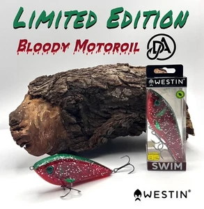 Westin Swim Glidebait 12cm 53g Suspending Bloody Motoroil UV DA Limited Edition - Bild 1 von 5