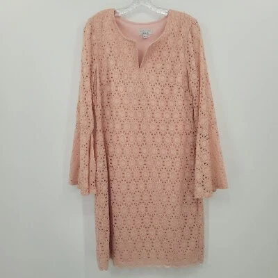 Signature By Robbie Bee Women's Lace Dress Large Pink Large - Image 1 of 4
