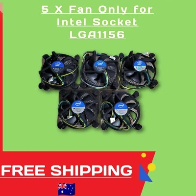 5 X Intel Heatsink with Fan Cooler  for Intel, LGA 1155/1156/1200/ - Image 1 of 3
