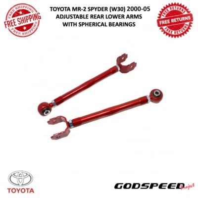 Godspeed Rear Lower Arms w Spherical Bearings For 00-05 Toyota MR-2 Spyder (W30) - Image 1 of 4