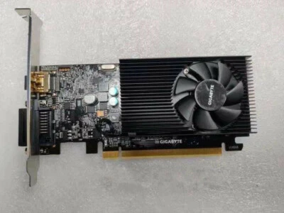 GIGABYTE NVIDIA GeForce GT1030 LP 2GB 384SP GDDR5 Video Card DVI HDMI Port - Image 1 of 3