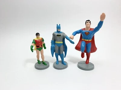 DC Comics 1988 Presents Superman Batman Robin 4" PVC Figura/Cake Topper Foto 1 de 4
