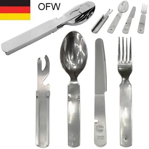 4tlg Original Bundeswehr Essbesteck OFW Notfallset Militär BW Besteck ca. 207 g - Bild 1 von 6