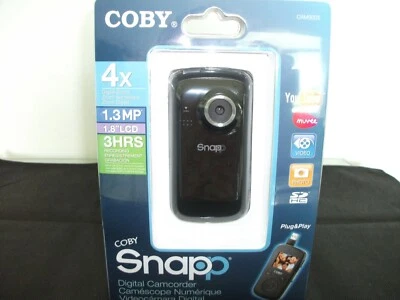 COBY SNAPP DIGITAL CAMCORDER WITH 4X ZOOM, 1.3 MP, 1.8" LCD, & 3 HOURS RECORDING - Image 1 of 3