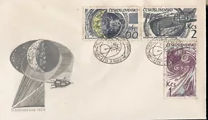 Space Travel to Moon Future Space Exploration Czech First Day Cover 1965 FDC - Picture 1 of 2