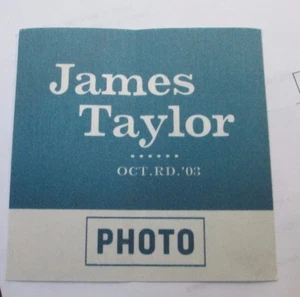 JAMES TAYLOR BACKSTAGE PASS ORIGINAL UNUSED COLLECTIBLE RARE ROCK - Picture 1 of 2
