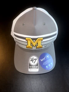 Michigan Wolverines NCAA '47 Brand MVP DP brrr Adjustable Snapback Hat New w Tag - Picture 1 of 6