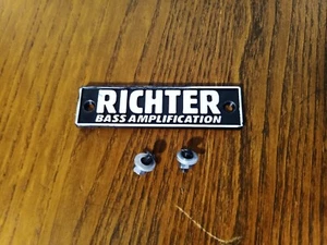 Amplificador de bajo LAEY RICHTER RB3 Altavoz Parrilla Insignia Emblema Logotipo 7,5 cm - Imagen 1 de 3
