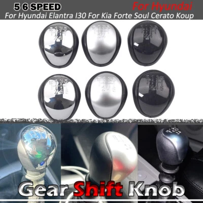 5/6 Speed Gear Shift Knob Shifter For Elantra I30  Kia Forte Soul Cerato Koup - Imagem 1 de 4