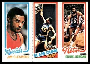 1980-81 Topps Eddie Jordan/James Edwards/Jim Cleamons #157/261/63 - Picture 1 of 2