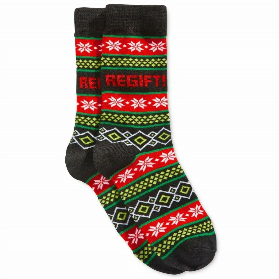 Calcetines navideños de novedad REGIFT para mujer 1 par Charter Club - Nuevos con etiquetas Foto 1 de 1