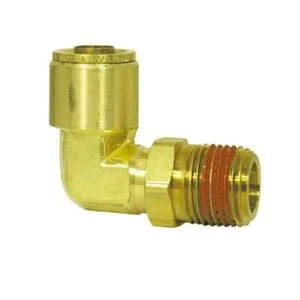 Imperial 91234 90°Air Brake Push-To-Connect Male Elbow Brass 3/8" X 3/8" - Picture 1 of 1