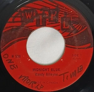 CALYPSO 45 HEAR Wendy Alleyne MIDNIGHT BLUE 1976 Wirl VG - Picture 1 of 4