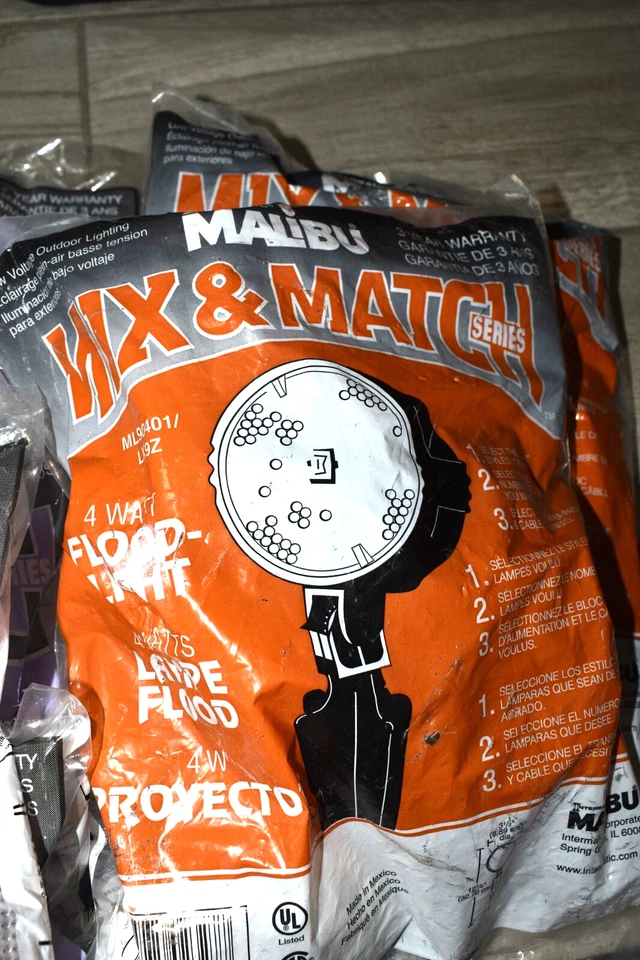 Malibu Low Voltage 4w Watt Landscape Pathway Flood Lights Ml90401 Lx9z