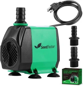 Seedfactor 800GPH Aquarium Pump 3000L/H 24W Ultra Quiet Water Pump Fountain Pump - Picture 1 of 7