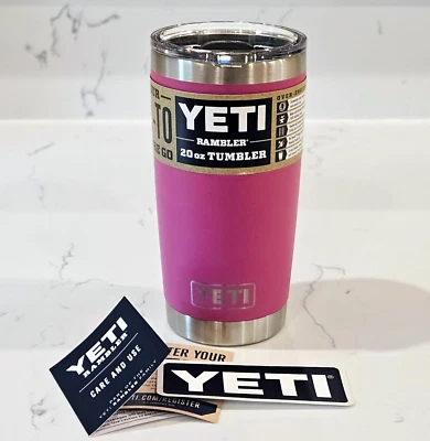 Yeti 20 Oz Copo com Tampa Magslider - Rosa Pera Espinhosa Novo com etiquetas - Imagem 1 de 3
