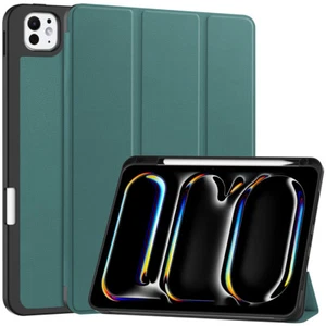 Für iPad Air Pro 11/13 2024 PU Leder Smart Case Ständer Abdeckung mit Bleistifthalter - Bild 1 von 15