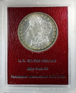 1878 Morgan Silver Dollar - Paramount Red Holder - 7 Tailfeathers Rev of 1878 - Picture 1 of 4