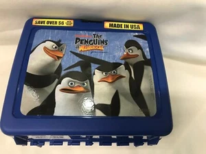 Original 2011 Nickelodeon Penguins of Madagascar Lunchbox W/ Thermos Dreamworks - Picture 1 of 9