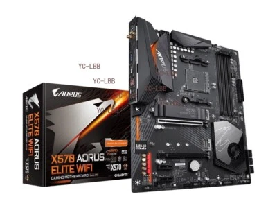 GIGABYTE X570 AORUS ELITE WIFI AM4 AMD X570 SATA 6Gb/s ATX AMD Motherboard - Image 1 of 4