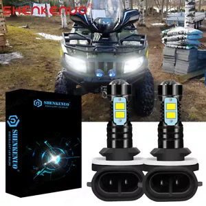 For ARCTIC CAT 400 500 650 700 Headlight HI/Lo Beam LED Light Bulbs 6000k white - Bild 1 von 9
